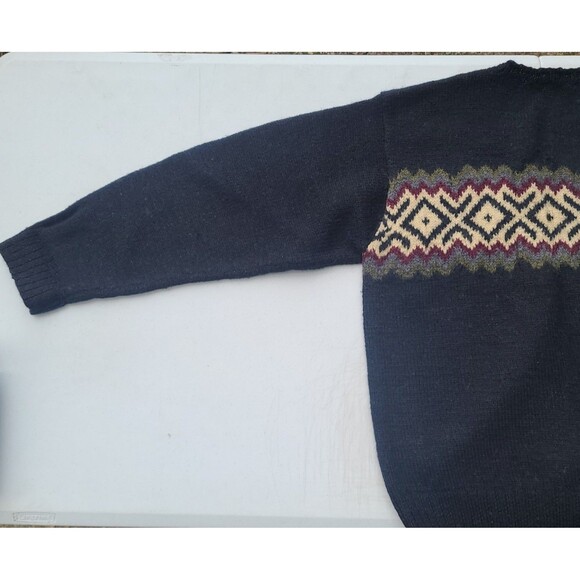 Vtg J Crew Handknit Wool Sweater - Picture 8 of 11